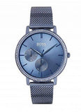 Buy Shop Hugo Boss Infinity Blue Dial Blue Mesh Bracelet Watch for Women - 1502518 USA Online