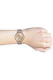 Buy Shop Hugo Boss Infinity Carnation Gold Dial Gold Mesh Bracelet Watch for Women - 1502519 USA Online