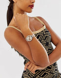 Buy Shop Hugo Boss Infinity Carnation Gold Dial Gold Mesh Bracelet Watch for Women - 1502519 USA Online