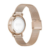 Buy Shop Hugo Boss Infinity Carnation Gold Dial Gold Mesh Bracelet Watch for Women - 1502519 USA Online