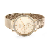 Buy Shop Hugo Boss Infinity Carnation Gold Dial Gold Mesh Bracelet Watch for Women - 1502519 USA Online