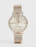 Buy Shop Hugo Boss Infinity Carnation Gold Dial Gold Mesh Bracelet Watch for Women - 1502519 USA Online