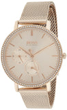 Buy Shop Hugo Boss Infinity Carnation Gold Dial Gold Mesh Bracelet Watch for Women - 1502519 USA Online