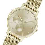 Buy Shop Hugo Boss Infinity Gold Dial Gold Mesh Bracelet Watch for Women - 1502520 USA Online