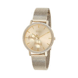 Buy Shop Hugo Boss Infinity Gold Dial Gold Mesh Bracelet Watch for Women - 1502520 USA Online