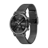 Buy Shop Hugo Boss Integrity Black Dial Black Mesh Bracelet Watch for Men - 1513813 USA Online