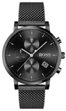 Buy Shop Hugo Boss Integrity Black Dial Black Mesh Bracelet Watch for Men - 1513813 USA Online