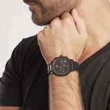 Buy Shop Hugo Boss Integrity Black Dial Black Steel Strap Watch for Men - 1513780 USA Online