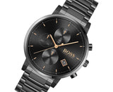Buy Shop Hugo Boss Integrity Black Dial Black Steel Strap Watch for Men - 1513780 USA Online