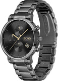 Buy Shop Hugo Boss Integrity Black Dial Black Steel Strap Watch for Men - 1513780 USA Online