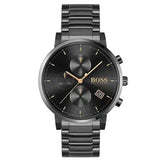 Buy Shop Hugo Boss Integrity Black Dial Black Steel Strap Watch for Men - 1513780 USA Online