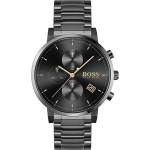 Buy Shop Hugo Boss Integrity Black Dial Black Steel Strap Watch for Men - 1513780 USA Online