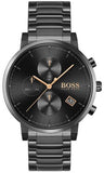 Buy Shop Hugo Boss Integrity Black Dial Black Steel Strap Watch for Men - 1513780 USA Online