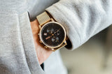 Buy Shop Hugo Boss Integrity Black Dial Gold Mesh Bracelet Watch for Men - 1513808 USA Online