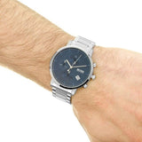 Buy Shop Hugo Boss Integrity Blue Dial Silver Steel Strap Watch for Men - 1513779 USA Online
