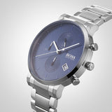 Buy Shop Hugo Boss Integrity Blue Dial Silver Steel Strap Watch for Men - 1513779 USA Online