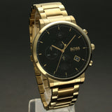 Buy Shop Hugo Boss Integrity Chronograph Grey Dial Gold Steel Strap Watch for Men - 1513781 USA Online
