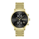 Buy Shop Hugo Boss Integrity Chronograph Grey Dial Gold Steel Strap Watch for Men - 1513781 USA Online
