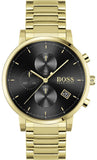 Buy Shop Hugo Boss Integrity Chronograph Grey Dial Gold Steel Strap Watch for Men - 1513781 USA Online
