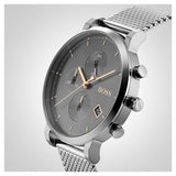 Buy Shop Hugo Boss Integrity Grey Dial Silver Mesh Bracelet Watch for Men - 1513807 USA Online