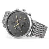 Buy Shop Hugo Boss Integrity Grey Dial Silver Mesh Bracelet Watch for Men - 1513807 USA Online