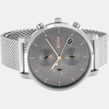 Buy Shop Hugo Boss Integrity Grey Dial Silver Mesh Bracelet Watch for Men - 1513807 USA Online
