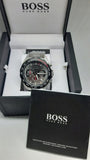 Buy Shop Hugo Boss Intensity Chronograph Black Dial Silver Steel Strap Watch For Men - 1513680 USA Online