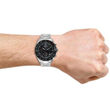 Buy Shop Hugo Boss Intensity Chronograph Black Dial Silver Steel Strap Watch For Men - 1513680 USA Online