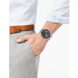 Buy Shop Hugo Boss Intensity Chronograph Black Dial Silver Steel Strap Watch For Men - 1513680 USA Online