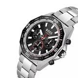 Buy Shop Hugo Boss Intensity Chronograph Black Dial Silver Steel Strap Watch For Men - 1513680 USA Online