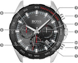 Buy Shop Hugo Boss Intensity Chronograph Black Dial Silver Steel Strap Watch For Men - 1513680 USA Online