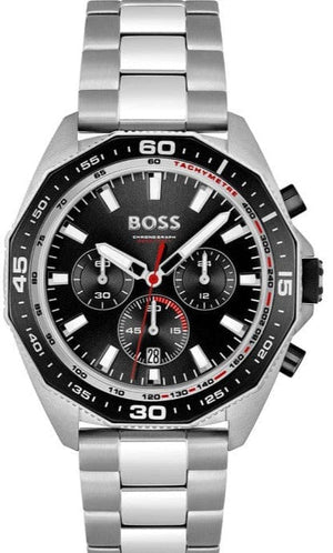 Buy Shop Hugo Boss Intensity Chronograph Black Dial Silver Steel Strap Watch For Men - 1513680 USA Online