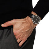 Buy Shop Hugo Boss Jackson Black Dial Black Leather Strap Watch for Men - 1513369 USA Online