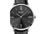 Buy Shop Hugo Boss Jackson Black Dial Black Leather Strap Watch for Men - 1513369 USA Online