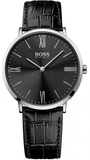 Buy Shop Hugo Boss Jackson Black Dial Black Leather Strap Watch for Men - 1513369 USA Online