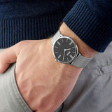 Buy Shop Hugo Boss Jackson Quartz Black Dial Silver Mesh Bracelet Watch For Men - 1513514 USA Online