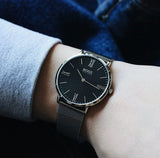 Buy Shop Hugo Boss Jackson Quartz Black Dial Silver Mesh Bracelet Watch For Men - 1513514 USA Online