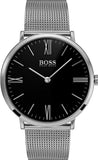 Buy Shop Hugo Boss Jackson Quartz Black Dial Silver Mesh Bracelet Watch For Men - 1513514 USA Online