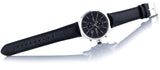 Buy Shop Hugo Boss Jet Black Dial Black Leather Strap Watch for Men - 1513279 USA Online