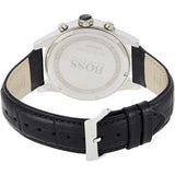 Buy Shop Hugo Boss Jet Black Dial Black Leather Strap Watch for Men - 1513279 USA Online