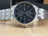 Buy Shop Hugo Boss Jet Black Dial Silver Steel Strap Watch for Men - 1513383 USA Online