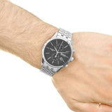 Buy Shop Hugo Boss Jet Black Dial Silver Steel Strap Watch for Men - 1513383 USA Online
