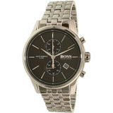 Buy Shop Hugo Boss Jet Black Dial Silver Steel Strap Watch for Men - 1513383 USA Online