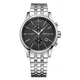 Buy Shop Hugo Boss Jet Black Dial Silver Steel Strap Watch for Men - 1513383 USA Online