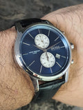 Buy Shop Hugo Boss Jet Blue Dial Black Leather Strap Watch for Men - 1513283 USA Online