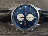 Buy Shop Hugo Boss Jet Blue Dial Black Leather Strap Watch for Men - 1513283 USA Online