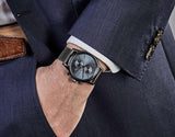 Buy Shop Hugo Boss Jet Blue Dial Gunmetal Mesh Bracelet Watch for Men - 1513677 USA Online