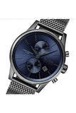 Buy Shop Hugo Boss Jet Blue Dial Gunmetal Mesh Bracelet Watch for Men - 1513677 USA Online