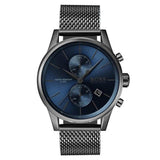 Buy Shop Hugo Boss Jet Blue Dial Gunmetal Mesh Bracelet Watch for Men - 1513677 USA Online