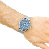 Buy Shop Hugo Boss Jet Blue Dial Silver Mesh Bracelet Watch for Men - 1513441 USA Online